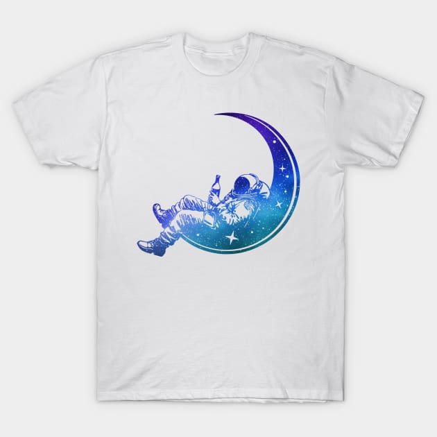 Drinking Astronaut T-Shirt by NextLevelDesignz